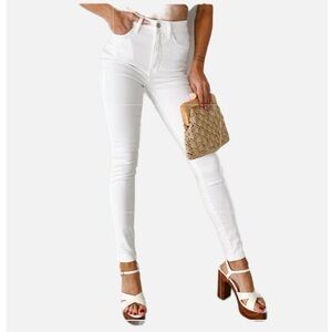 Judy Blue High Rise White Jeans Slim Fit Womens size 31